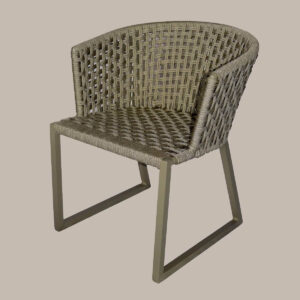 Cadeira Minas tecida em Corda Náutica cor Rami